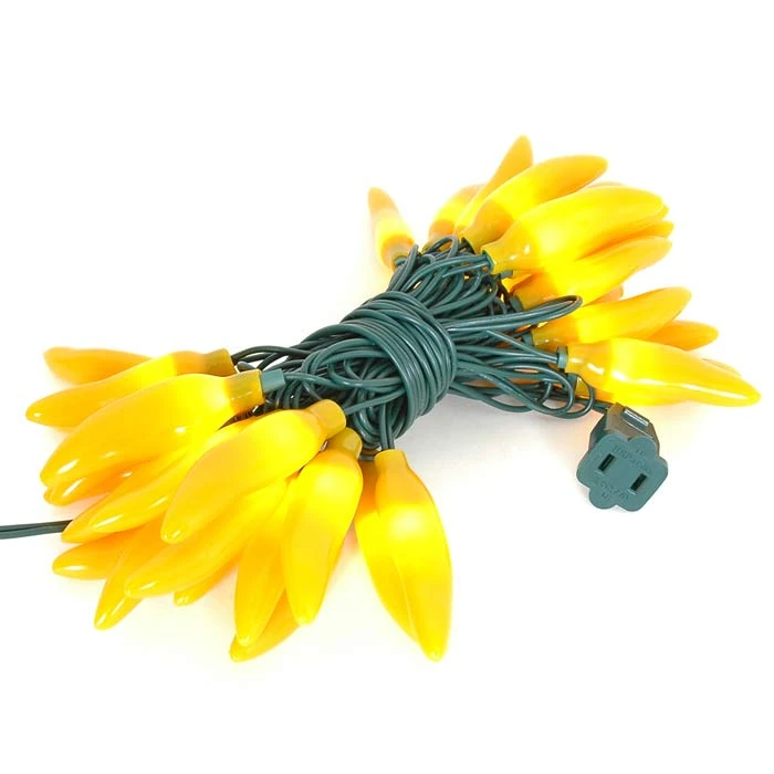 Yellow Chili Pepper String Lights 35 Count 3 Yellow Chili Pepper String Lights 35 Count