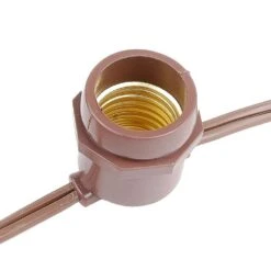 100' Brown Commercial Grade Stringer (E26 Base) -Hallmark Sales Store 0020065 100 brown commercial grade stringer e26 base