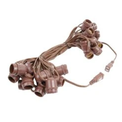 37.5' Brown Commercial Grade Stringer (E26 Base) 10 37.5' Brown Commercial Grade Stringer (E26 Base) -Hallmark Sales Store 0020068 375 brown commercial grade stringer e26 base