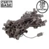 C9 100' String On Brown Wire, 100 Sockets -Hallmark Sales Store 0023016 c9 100 string on brown wire 100 sockets