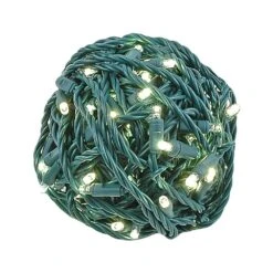 Commercial Grade Wide Angle 100 LED Warm White 50' Long On Green Wire 15 Commercial Grade Wide Angle 100 LED Warm White 50' Long On Green Wire -Hallmark Sales Store 0026819 commercial grade wide angle 100 led warm white 50 long on green wire