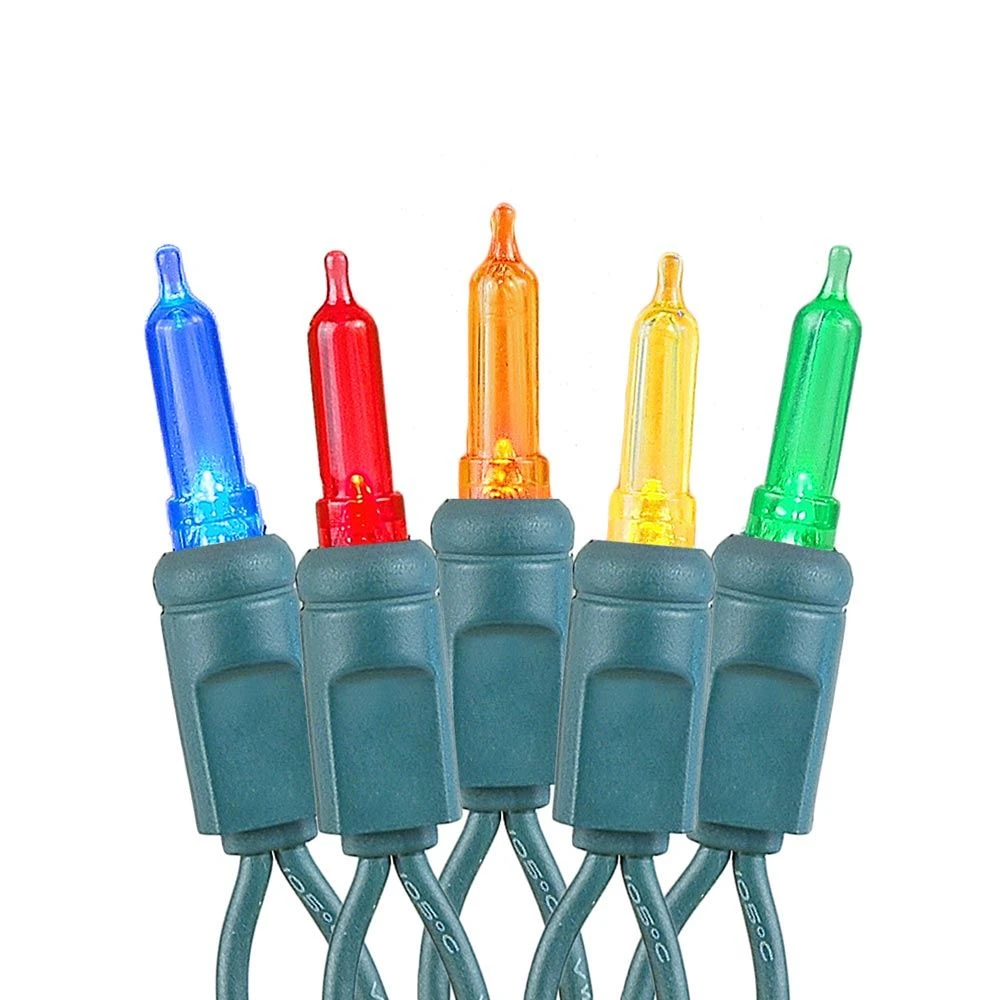 70 Light Traditional T5 Multi LED Mini Lights Green Wire 5 70 Light Traditional T5 Multi LED Mini Lights Green Wire - Image 3