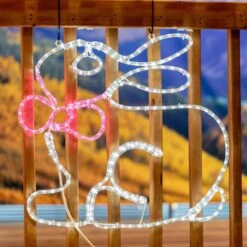 24" Easter Bunny LED Rope Light Motif -Hallmark Sales Store 0030941 24 easter bunny led rope light motif