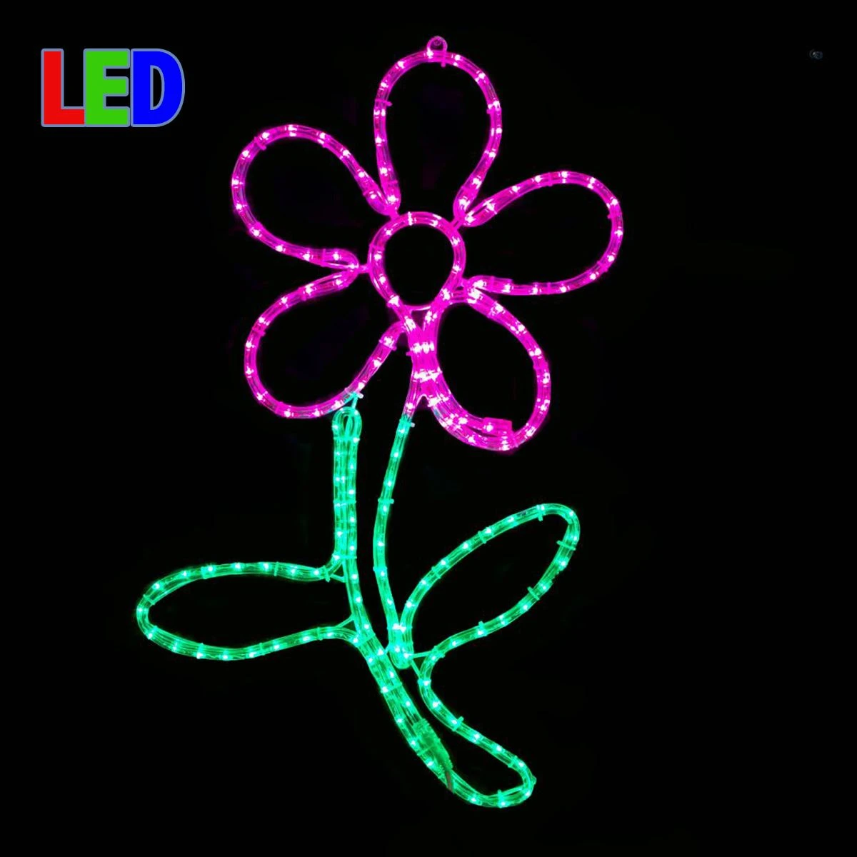 29" Pink Flower LED Rope Light Motif 2 29" Pink Flower LED Rope Light Motif