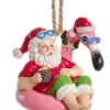 Kurt Adler Beach Santa Sitting On A Flamingo Float Ornament 2 Kurt Adler Beach Santa Sitting On A Flamingo Float Ornament -Hallmark Sales Store 010535A 28827.1627474216