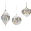 3" Iridescent Glass With Silver Glitter Assorted Set Of 12 -Hallmark Sales Store 0671406850aa