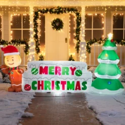 10ft Gingerbread Man Christmas Inflatable -Hallmark Sales Store 10ft Gingerbread Man Christmas Inflatable 6 scaled 600x600 1