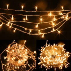 150 LED Warm White Clear Wire String Lights 59.38ft -Hallmark Sales Store 150 Warm White LED Clear Wire String Lights 3 result 600x600 1