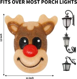 2pcs Porch Light Cover Reindeer Christmas Decorations 10 2pcs Porch Light Cover Reindeer Christmas Decorations -Hallmark Sales Store 2 Pack Christmas Reindeer Porch Light Cover 3 result 600x613 1