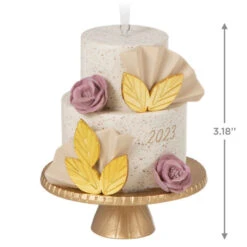Hallmark A Sweet Beginning 2023 Porcelain Ornament -Hallmark Sales Store 2023 Wedding Cake Keepsake Ornament 1999QHX3067 03