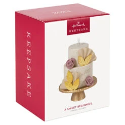 Hallmark A Sweet Beginning 2023 Porcelain Ornament -Hallmark Sales Store 2023 Wedding Cake Keepsake Ornament 1999QHX3067 04