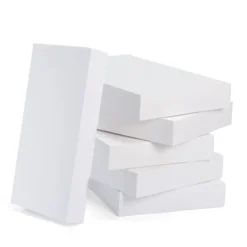 24pcs Christmas Paper Plain White Shirt Boxes