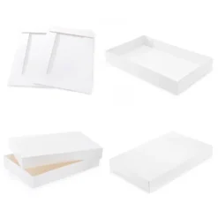 24pcs Christmas Paper Plain White Shirt Boxes -Hallmark Sales Store 24Pcs Large Gift Box 6 result 600x600 1
