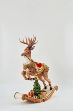 Katherine's Collection Large All The Trimmings Rocking Reindeer 28-228567 -Hallmark Sales Store 28 228567 2 86405.1643828878