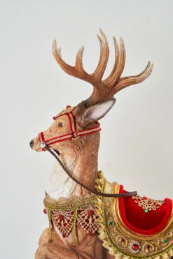 Katherine's Collection Large All The Trimmings Rocking Reindeer 28-228567 -Hallmark Sales Store 28 228567 8 68984.1643828868