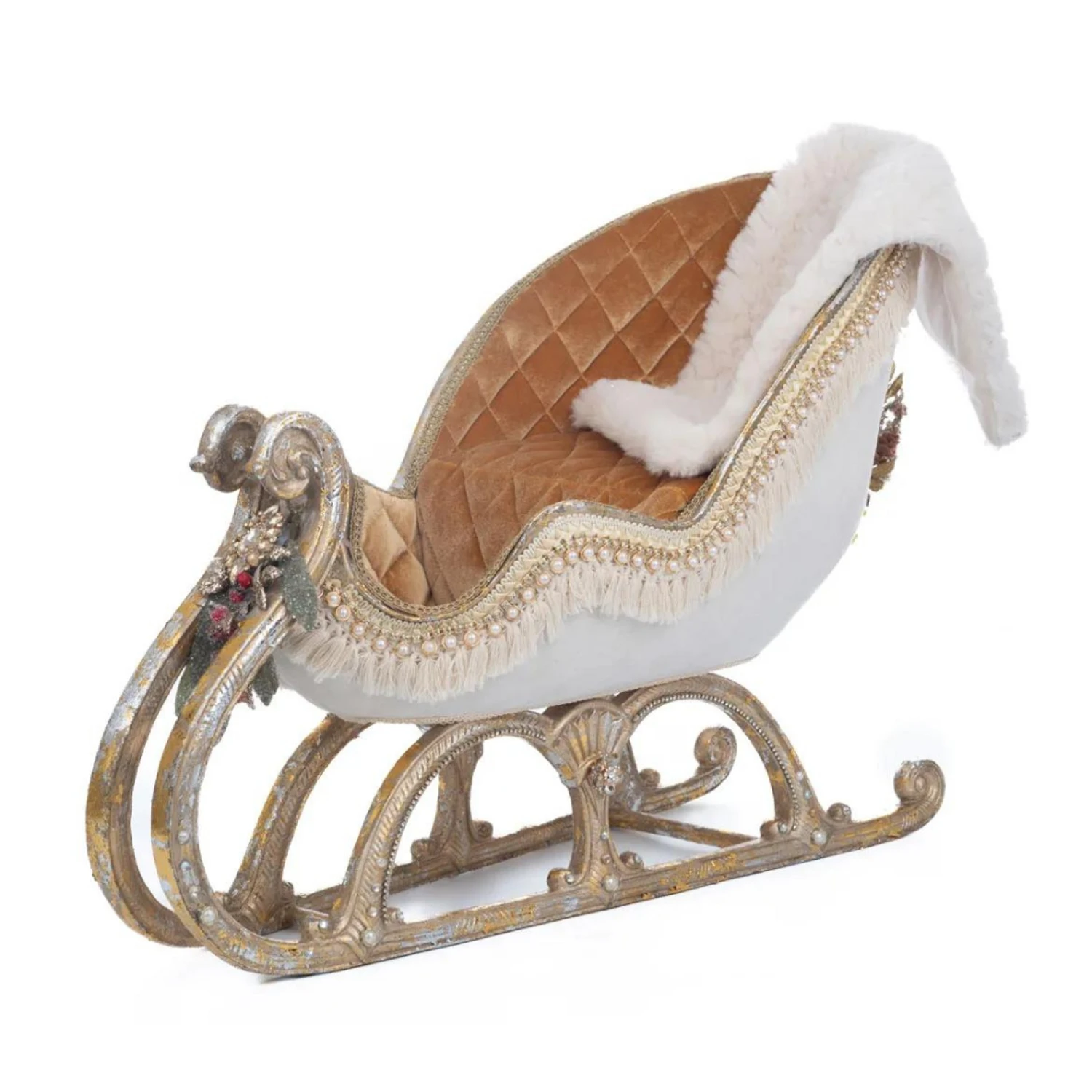 Katherine's Collection Comfort And Joy Sleigh With Faux Fur Blanket 28-228647 3 Katherine's Collection Comfort And Joy Sleigh With Faux Fur Blanket 28-228647