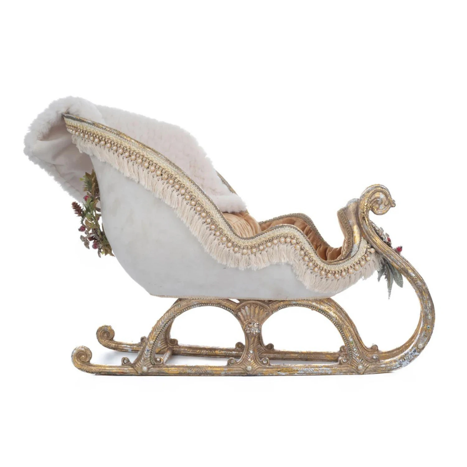 Katherine's Collection Comfort And Joy Sleigh With Faux Fur Blanket 28-228647 5 Katherine's Collection Comfort And Joy Sleigh With Faux Fur Blanket 28-228647 - Image 3