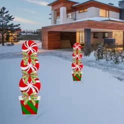 2pcs Outdoor Christmas Yard Signs With Stakes -Hallmark Sales Store 2Pcs Candy Yard Sign 5 result 600x600 1