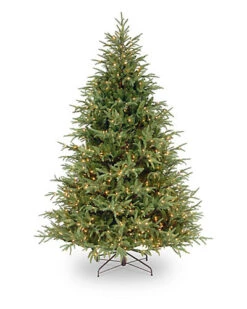 National Tree Company 7.5ft Feel-Real Frasier Grande Hinged Tree With Clear Lights Home