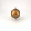 8ct Bronze Glass Christmas Ball Ornaments 3.25" (80mm)