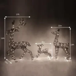 3Pcs Rattan Christmas Reindeer Buck, Doe, And Fawn Yard Lights -Hallmark Sales Store 3Pcs Rattan Christmas Reindeer Buck Doe and Fawn Yard Lights 6 600x600 1