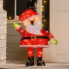 3ft 70 LED Tinsel Santa Yard Decoration Lighted