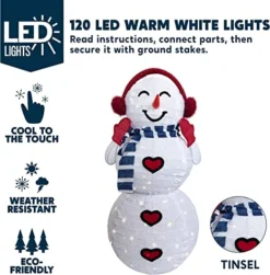 3ft LED Yard Lights - Collapsible Snowman With Earmuffs -Hallmark Sales Store 3ft LED Yard Lights Collapsible Snowman with Earmuffs 4