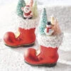 Raz 5.25" Santa's Boot Snowman Or Santa Glass Christmas Ornament 4252852 -Hallmark Sales Store 4252852 89606.1650304015