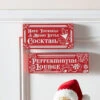 Raz Red High Shine Block Christmas Cocktail Sign -Hallmark Sales Store 4359005 4359010 29364.1691087166