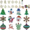 48pcs Wooden Christmas Ornaments Craft Kit -Hallmark Sales Store 48Pcs Wooden Christmas Ornaments DIY Craft Kit 2 600x600 1