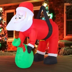 4ft Long LED Inflatable Santa Hung On A Tree 13 4ft Long LED Inflatable Santa Hung On A Tree -Hallmark Sales Store 4ft Long LED Inflatable Santa Hung on a Tree 7 600x600 1