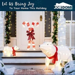 2.8ft Tinsel Candy Canes Christmas LED Yard Light 12 2.8ft Tinsel Candy Canes Christmas LED Yard Light -Hallmark Sales Store 50 LED Tinsel Candy Cane Christmas Lights 2 6 1 600x600 1