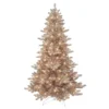 Puleo International 6.5-ft. Pre-Lit Royal Majestic Spruce Rose Gold Artificial Christmas Tree