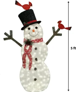 Christmas Cotton Snowman LED Yard Light 5ft -Hallmark Sales Store 5ft Cotton Snowman LED Yard Light 5 600x730 1
