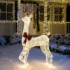 Christmas Tinsel Reindeer Buck LED Yard Light 5ft 2 Christmas Tinsel Reindeer Buck LED Yard Light 5ft -Hallmark Sales Store 5ft Tinsel Reindeer Buck LED Yard Lights 1 600x600 1