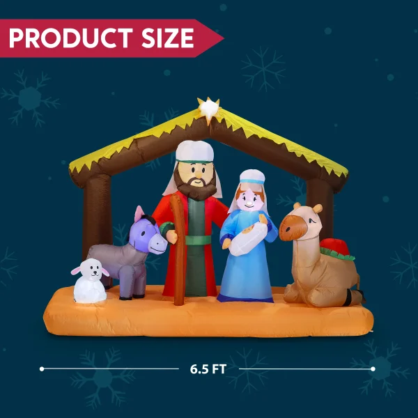 6.5ft Large Nativity Scene Inflatable 7 6.5ft Large Nativity Scene Inflatable - Image 5