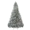 Christmas Central 9' Pre-Lit Flocked Winema Pine Artificial Christmas Tree - Clear Lights