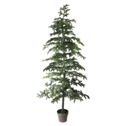 Christmas Central 6.5' Potted Green Spruce Artificial Topiary Tree Unlit