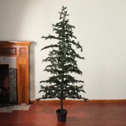 Christmas Central 6.5' Potted Green Spruce Artificial Topiary Tree Unlit -Hallmark Sales Store 6050876 ALT2
