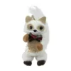 Christmas Central 7" White And Beige Mini Standing Winter Fox Christmas Ornament