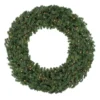 Christmas Central Lighted Commercial Size Canadian Pine Christmas Wreath - 10ft Clear Lights