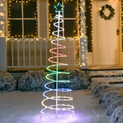 6ft 135 LED Smart Animated Lightshow Spiral Christmas Tree -Hallmark Sales Store 6ft 135 LED Smart Animated Lightshow Spiral Christmas Tree 3 scaled 600x600 1