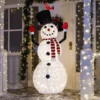 6ft 240 LED Warm White Collapsible Snowman -Hallmark Sales Store 6ft 240 LED Tinsel Collapsible Snowman LED Yard Light 600x600 1