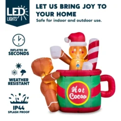 6ft Inflatable Gingerbread Man In Hot Cocoa Mug 10 6ft Inflatable Gingerbread Man In Hot Cocoa Mug -Hallmark Sales Store 6ft Inflatable Gingerbread Man in Hot Cocoa Mug 5 600x600 1