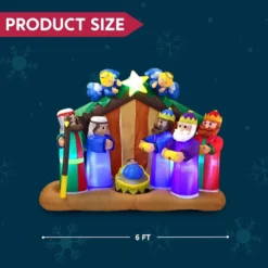 6ft Inflatable LED Nativity Scene With Angels 12 6ft Inflatable LED Nativity Scene With Angels -Hallmark Sales Store 6ft Inflatable LED Nativity Scene with Angels 1 600x600 1