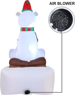 6ft Inflatable LED Polar Bear Sledding With A Penguin 11 6ft Inflatable LED Polar Bear Sledding With A Penguin -Hallmark Sales Store 6ft Inflatable LED Polar Bear Sledding with a Penguin 4 result 600x753 1