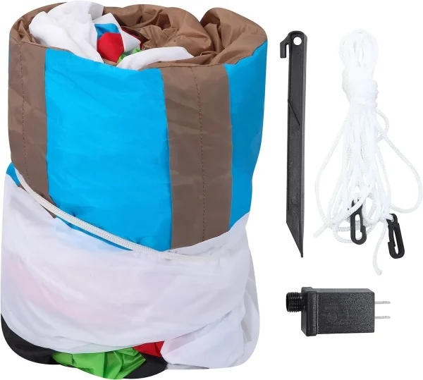 6ft Inflatable LED Snowmen On A Sleigh Ride 8 6ft Inflatable LED Snowmen On A Sleigh Ride - Image 6