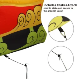 6ft LED Santa Claus On Llama Sleigh Inflatable -Hallmark Sales Store 6ft LED Inflatable Christmas Outdoor Deoration 3 result 600x612 1