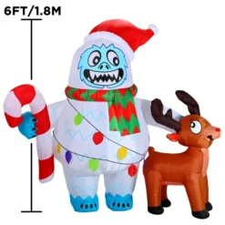 6ft LED Inflatable Yeti Christmas Decoration -Hallmark Sales Store 6ft LED Inflatable Yeti Christmas Decoration 5 result 600x600 1