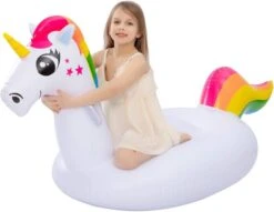 -33.5" Inflatable Unicorn Pool Float - SLOOSH -Hallmark Sales Store 71BwLfAeBoL. AC SL1500 600x464 1